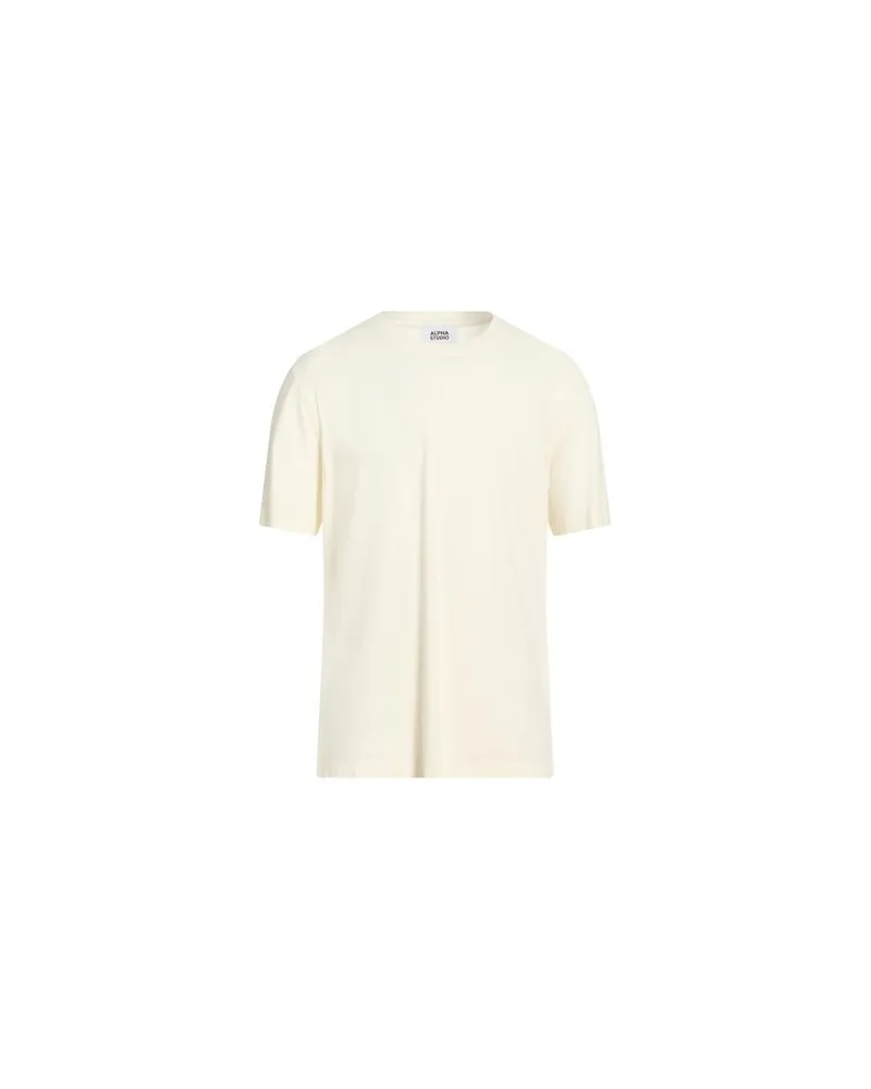 Alpha Studio TOPS - T-shirtsauf YOOX.COM Elfenbein