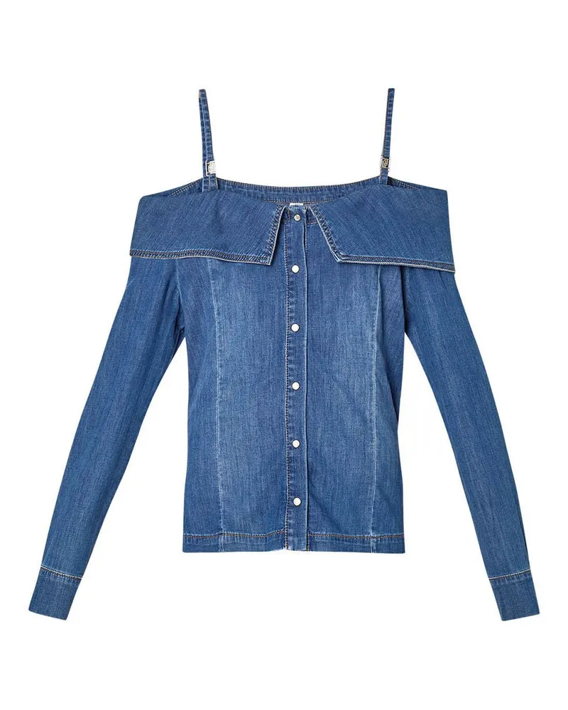 Liu Jo Jeansjacke/-mantel Blau