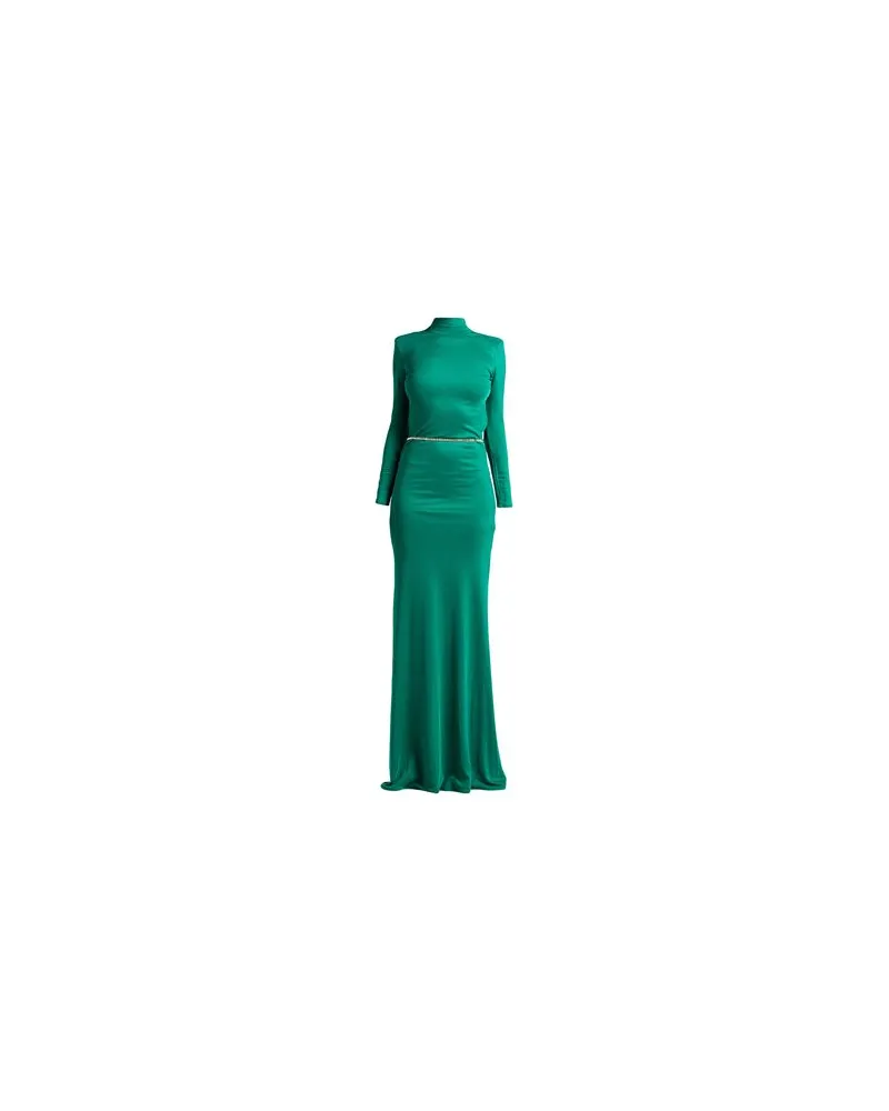 Elisabetta Franchi KLEIDER - Maxi-Kleiderauf YOOX.COM Smaragdgrün