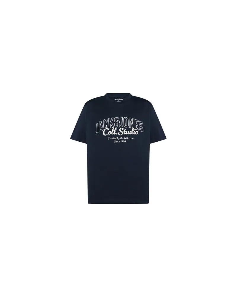 Jack & Jones TOPS - T-shirtsauf YOOX.COM Marineblau