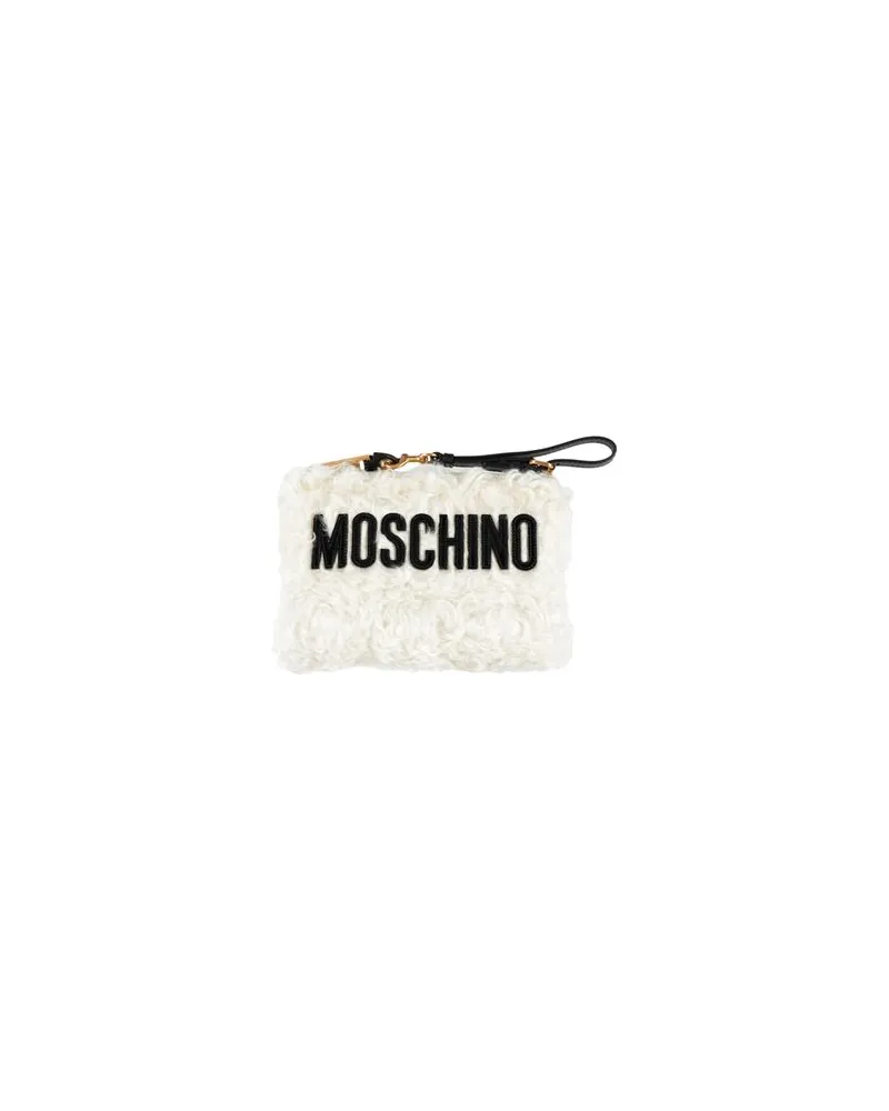Moschino Kleinlederwaren - Kosmetiktäschchenauf YOOX.COM Weiß