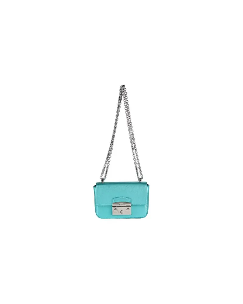 Furla METROPOLIS MINI CROSSBODY  - TASCHEN - Umhängetascheauf YOOX.COM Tūrkis