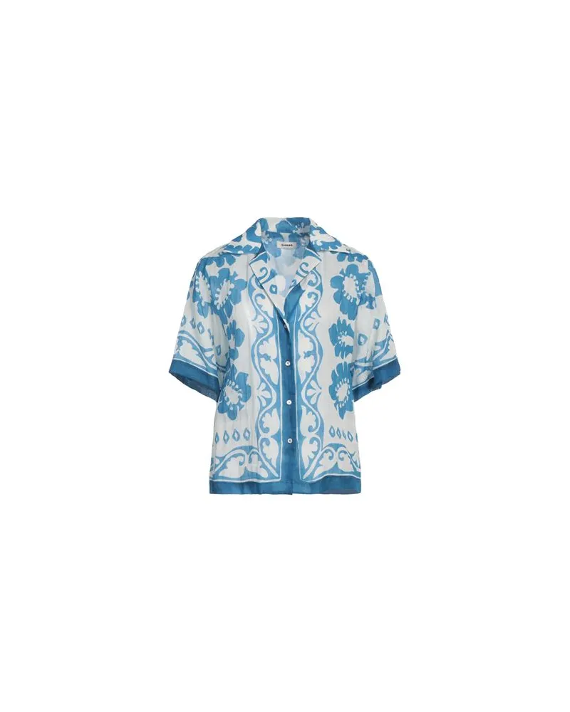 Sandro TOPS - Hemdenauf YOOX.COM Azurblau