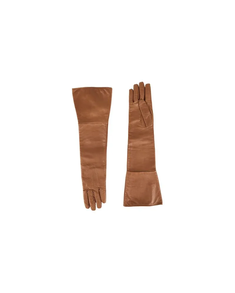 Elisabetta Franchi ACCESSOIRES - Handschuheauf YOOX.COM Kamel