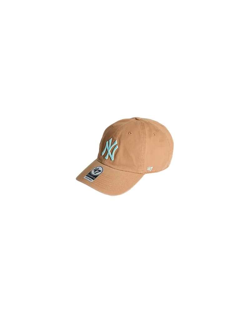 '47 Cappellino Double Under Clean Up New York Yankees  - '47 Cappellino Double Under Clean Up New York Yankees - ACCESSOIRES - Mützen & Hüteauf YOOX.COM Kamel