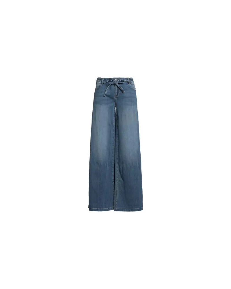 SER.O.YA HOSEN & RÖCKE - Jeanshosenauf YOOX.COM Blau