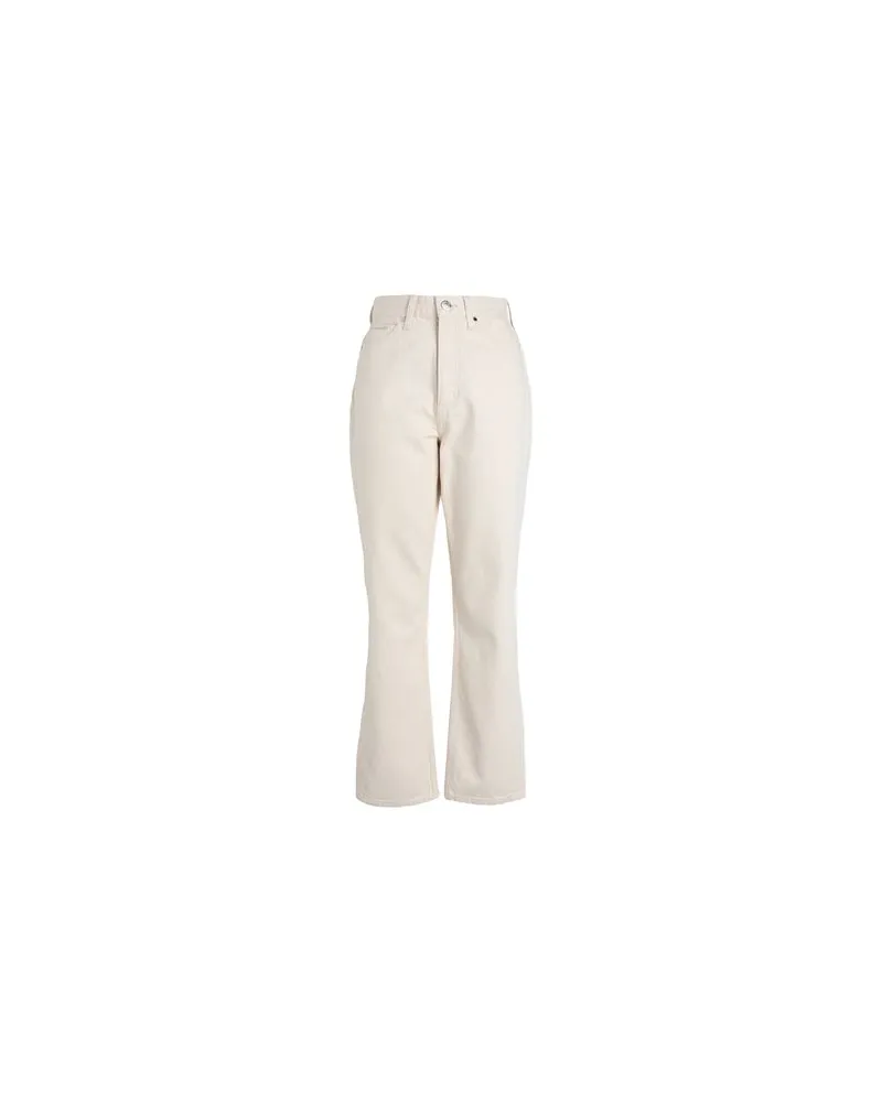 Calvin Klein HOSEN & RÖCKE - Jeanshosenauf YOOX.COM Cremeweiß