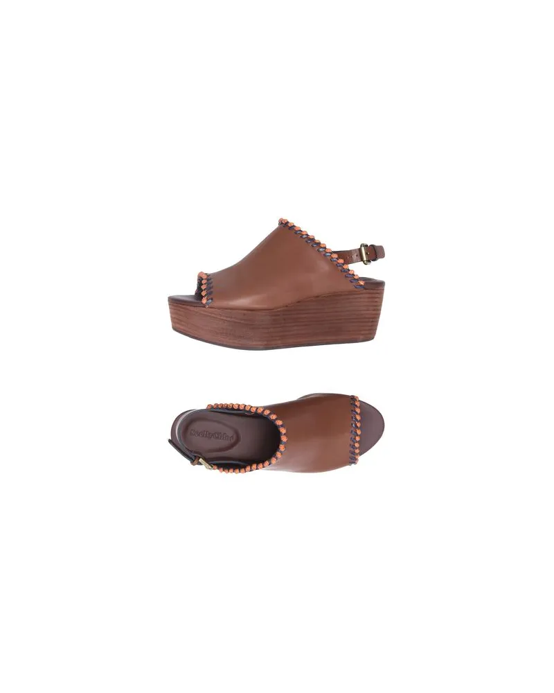 See by Chloé SCHUHE - Sandalenauf YOOX.COM Schokobraun