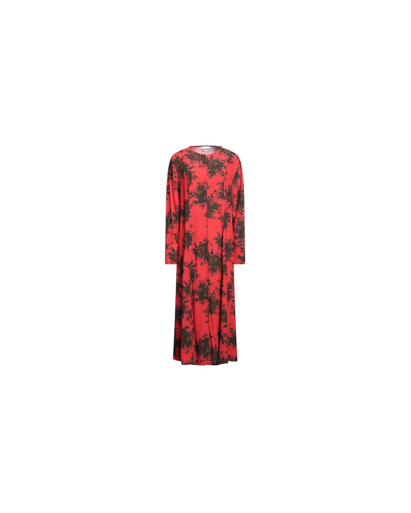 Ganni KLEIDER - Maxi-Kleiderauf YOOX.COM Rot