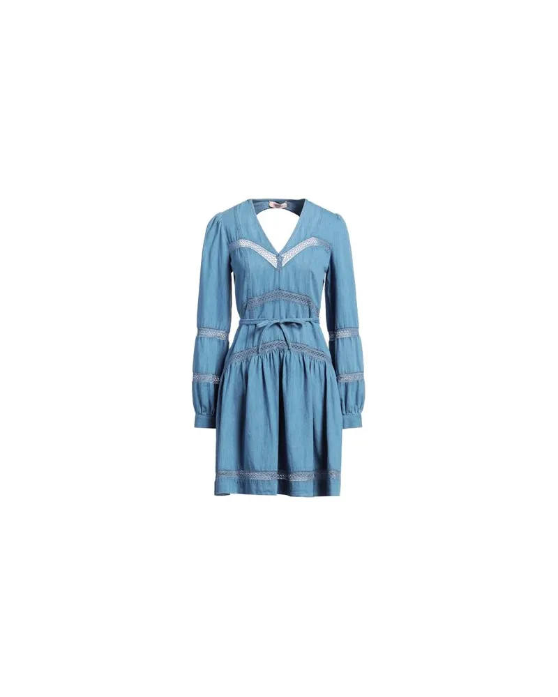 Twin-Set KLEIDER - Mini-Kleiderauf YOOX.COM Blau