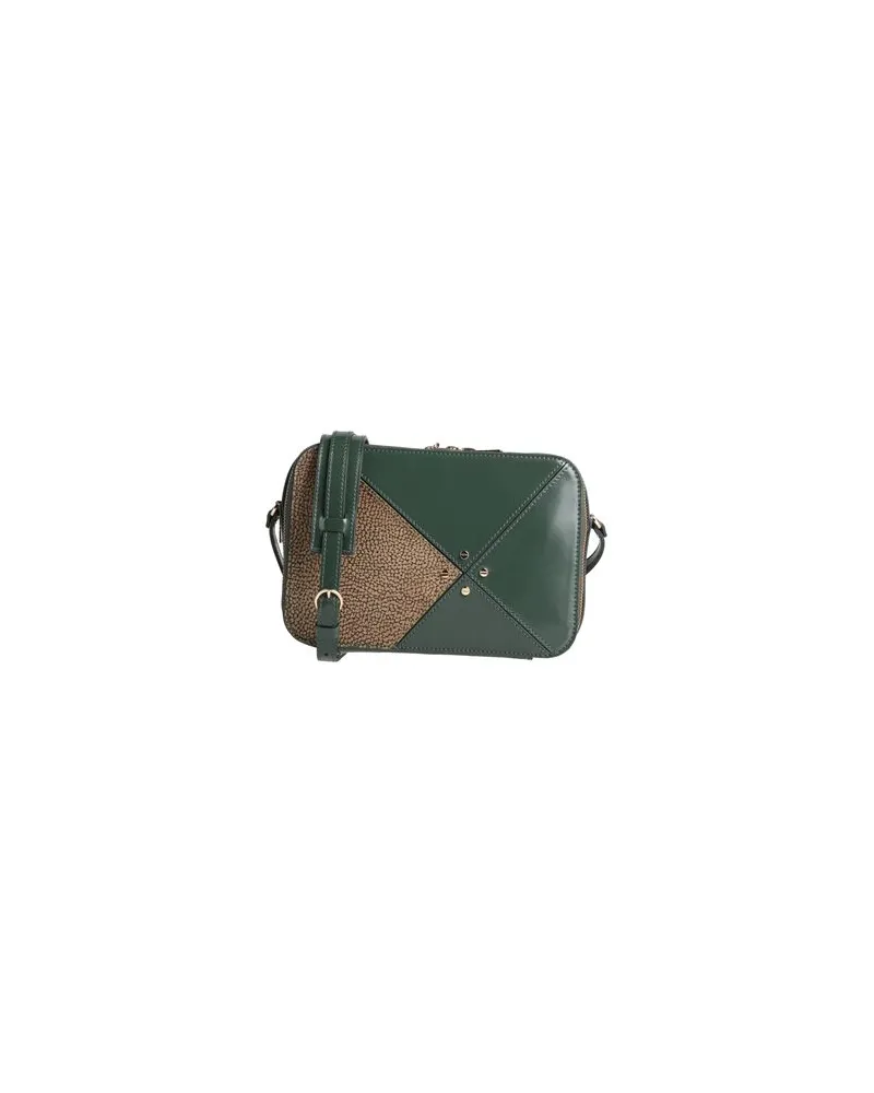 Borbonese TASCHEN - Umhängetascheauf YOOX.COM Dunkelgrün