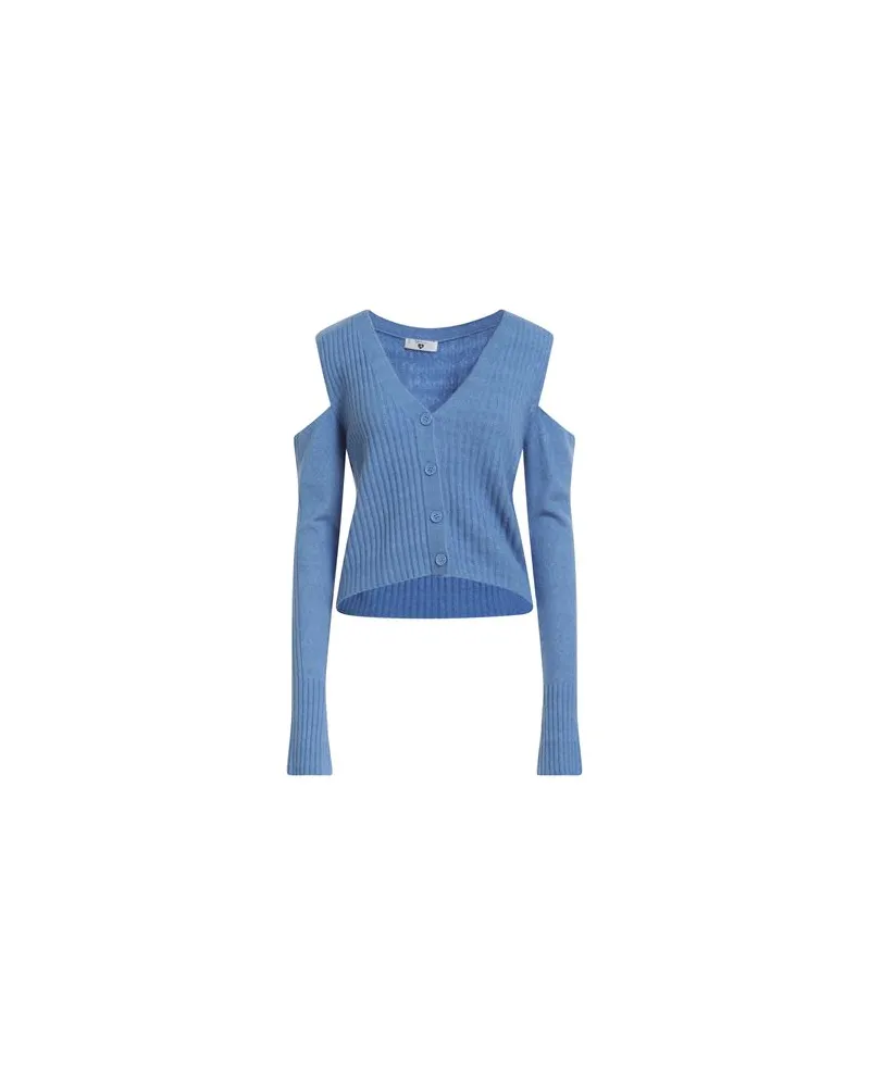 Twin-Set STRICKWAREN - Strickjackenauf YOOX.COM Azurblau