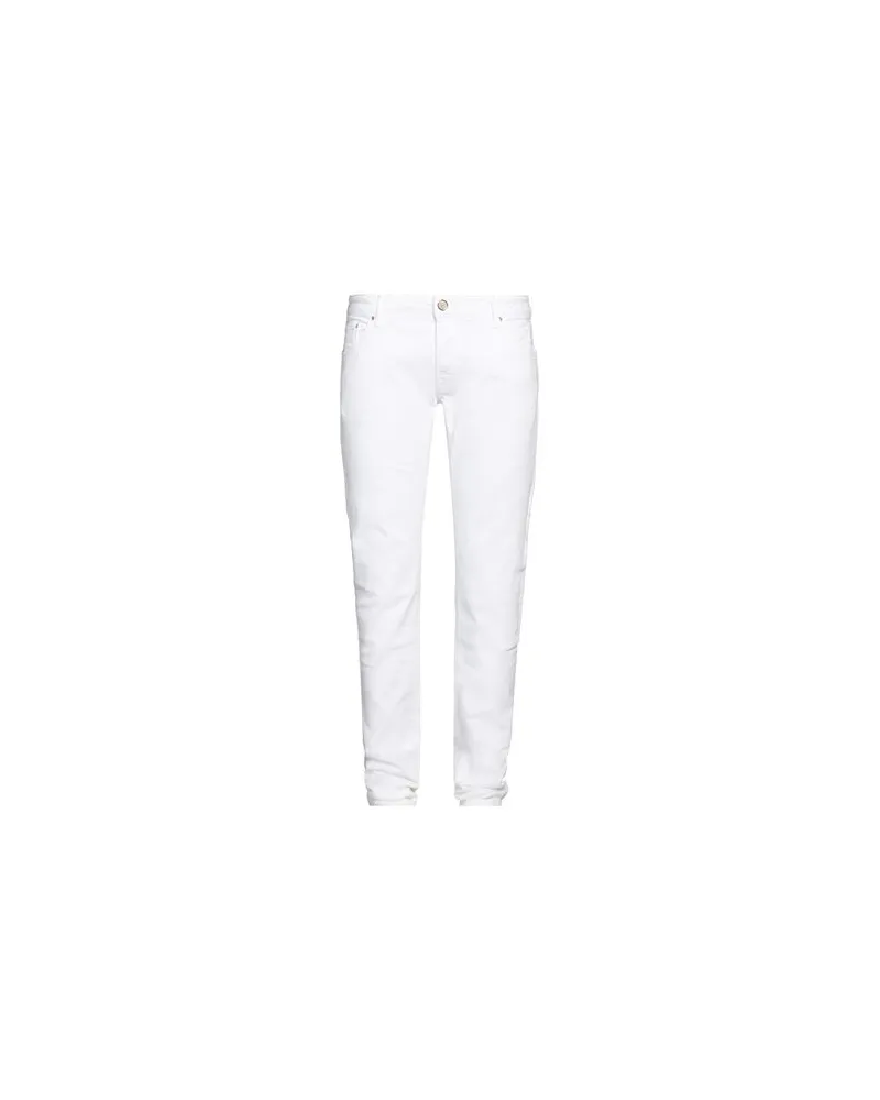 Hand Picked HOSEN & RÖCKE - Jeanshosenauf YOOX.COM Weiß