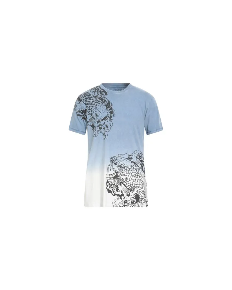 Guess TOPS - T-shirtsauf YOOX.COM Hellblau