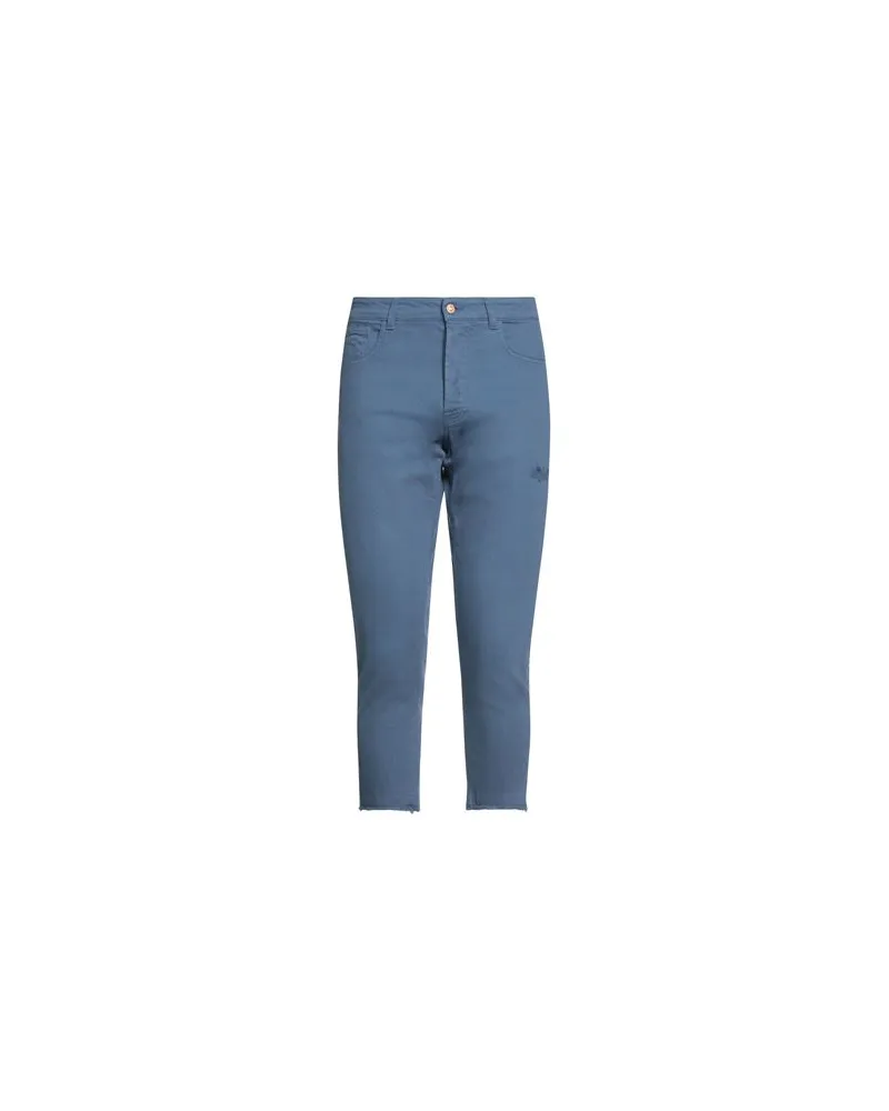 OFFICINA 36 HOSEN & RÖCKE - Jeanshosenauf YOOX.COM Blau
