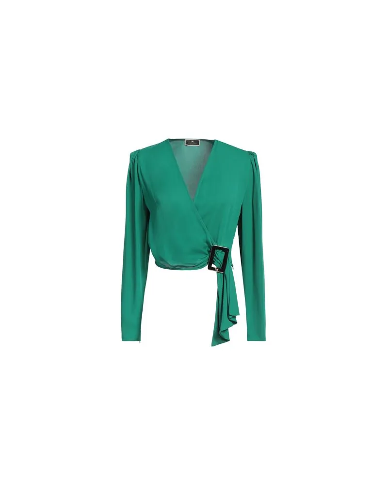 Elisabetta Franchi TOPS - Topsauf YOOX.COM Smaragdgrün