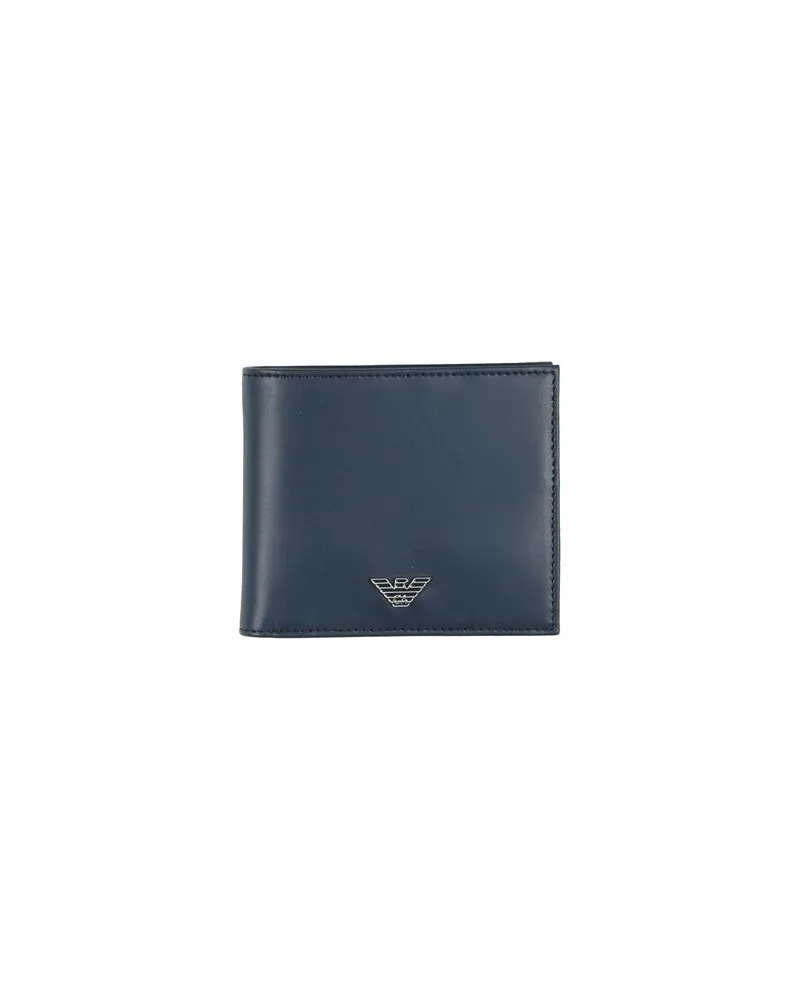 Emporio Armani Kleinlederwaren - Brieftaschenauf YOOX.COM Marineblau