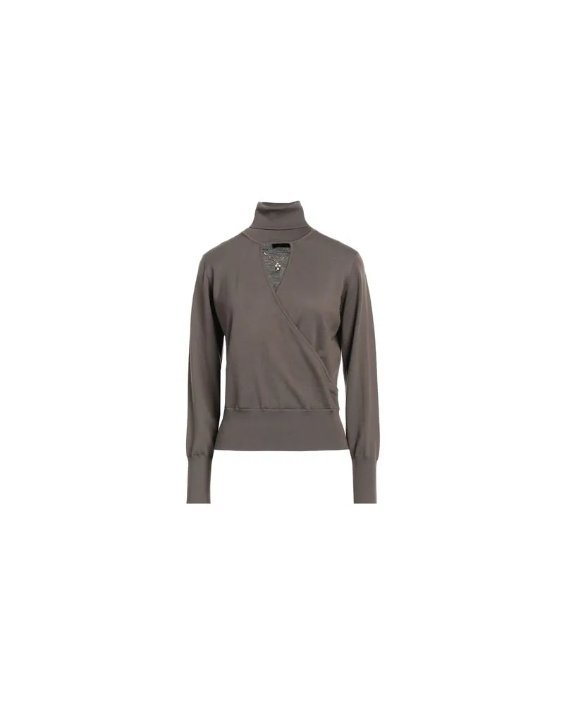 Elisabetta Franchi STRICKWAREN - Rollkragenpulloverauf YOOX.COM Militärgrün