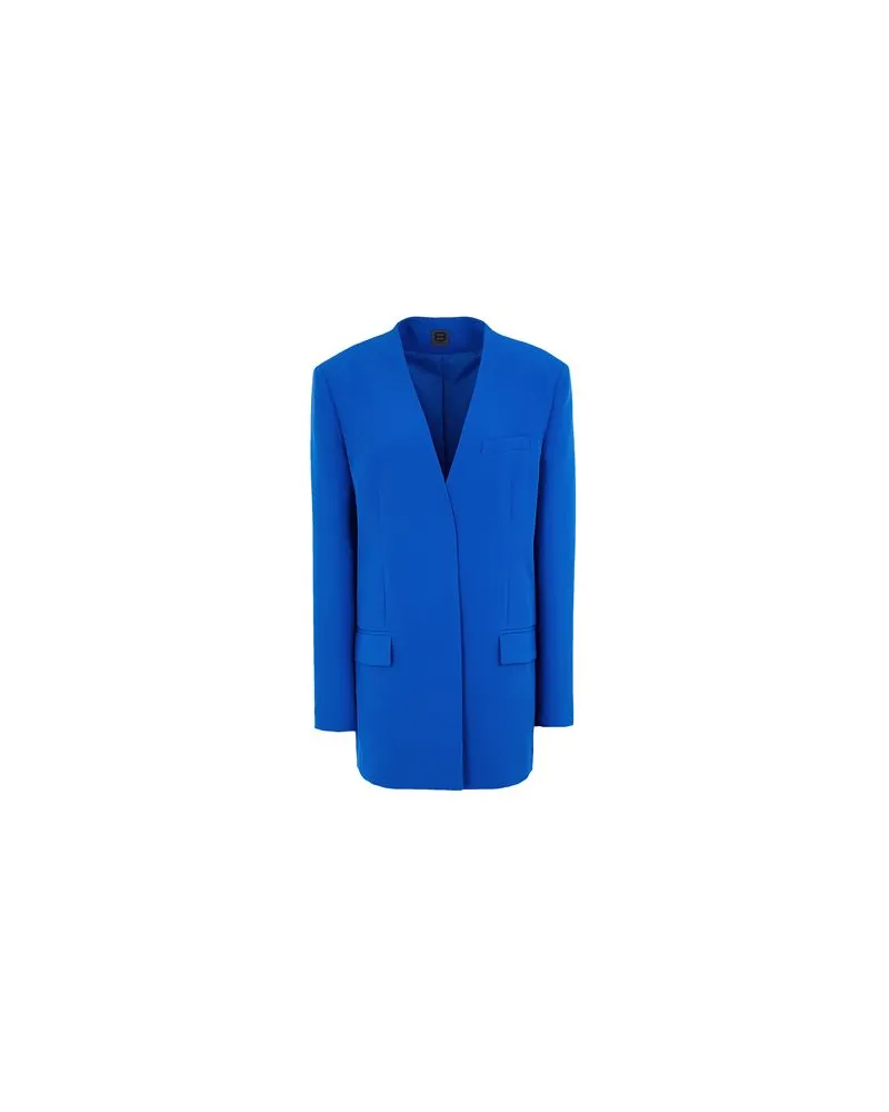 8 by Yoox LAPELLESS BLAZER   - ANZÜGE und CO-ORDS - Blazersauf YOOX.COM Königsblau