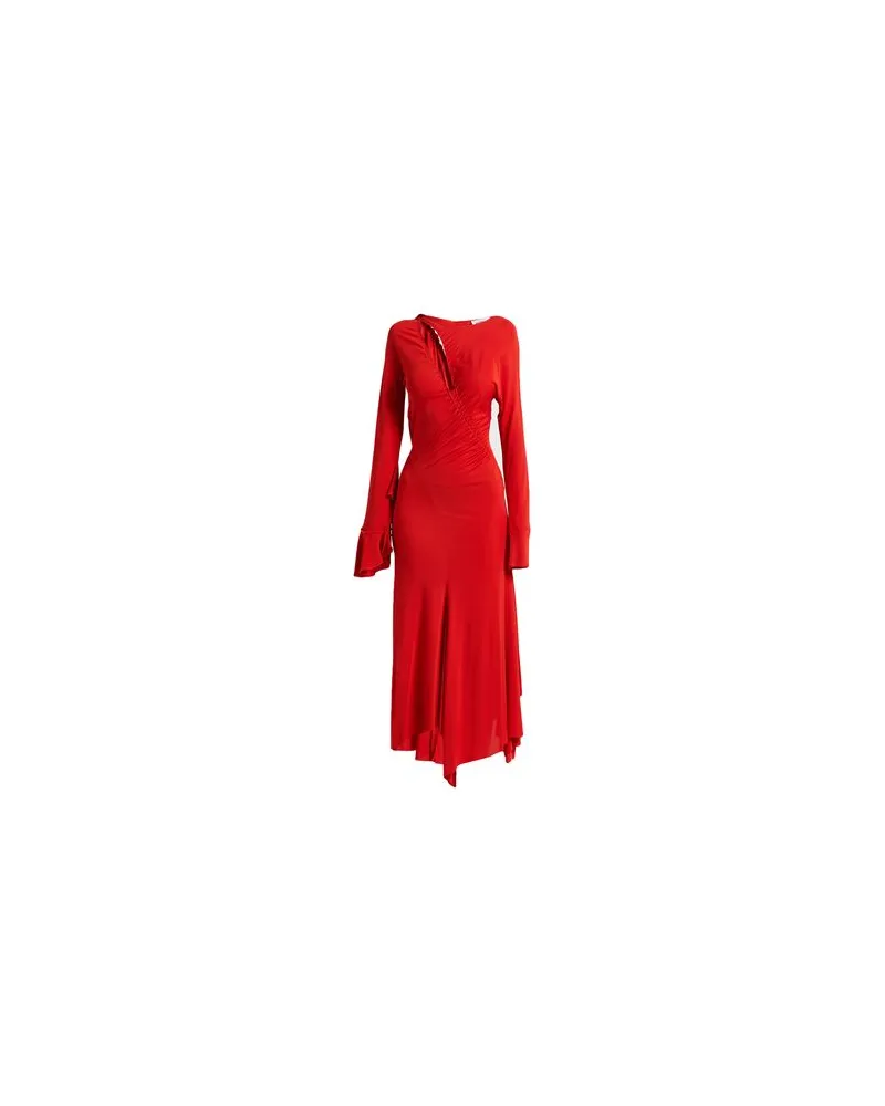 Victoria Beckham KLEIDER - Maxi-Kleiderauf YOOX.COM Tomatenrot
