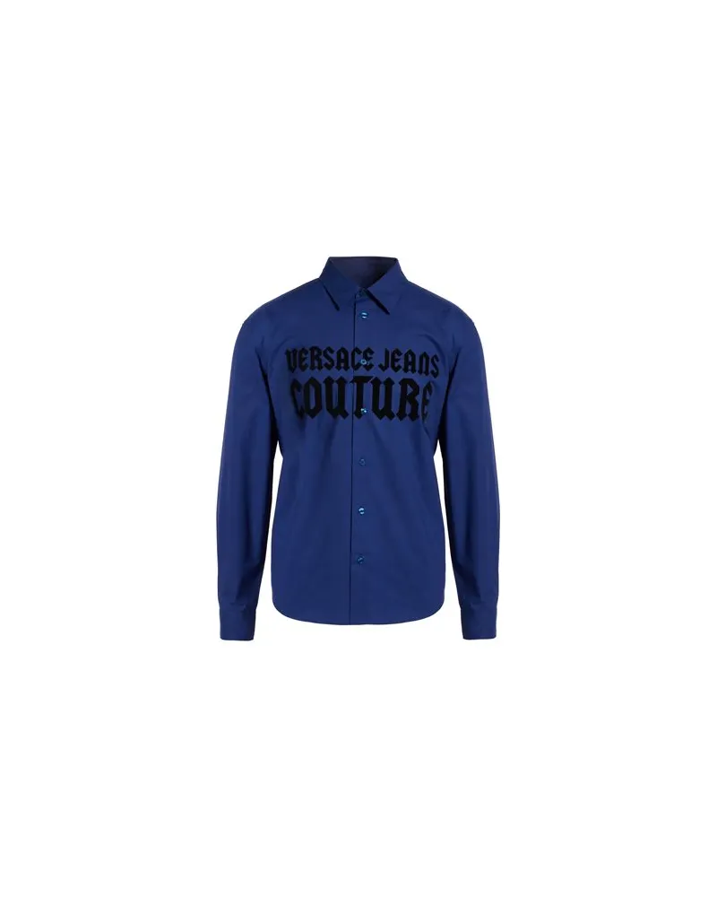 Versace Jeans TOPS - Hemdenauf YOOX.COM Blau