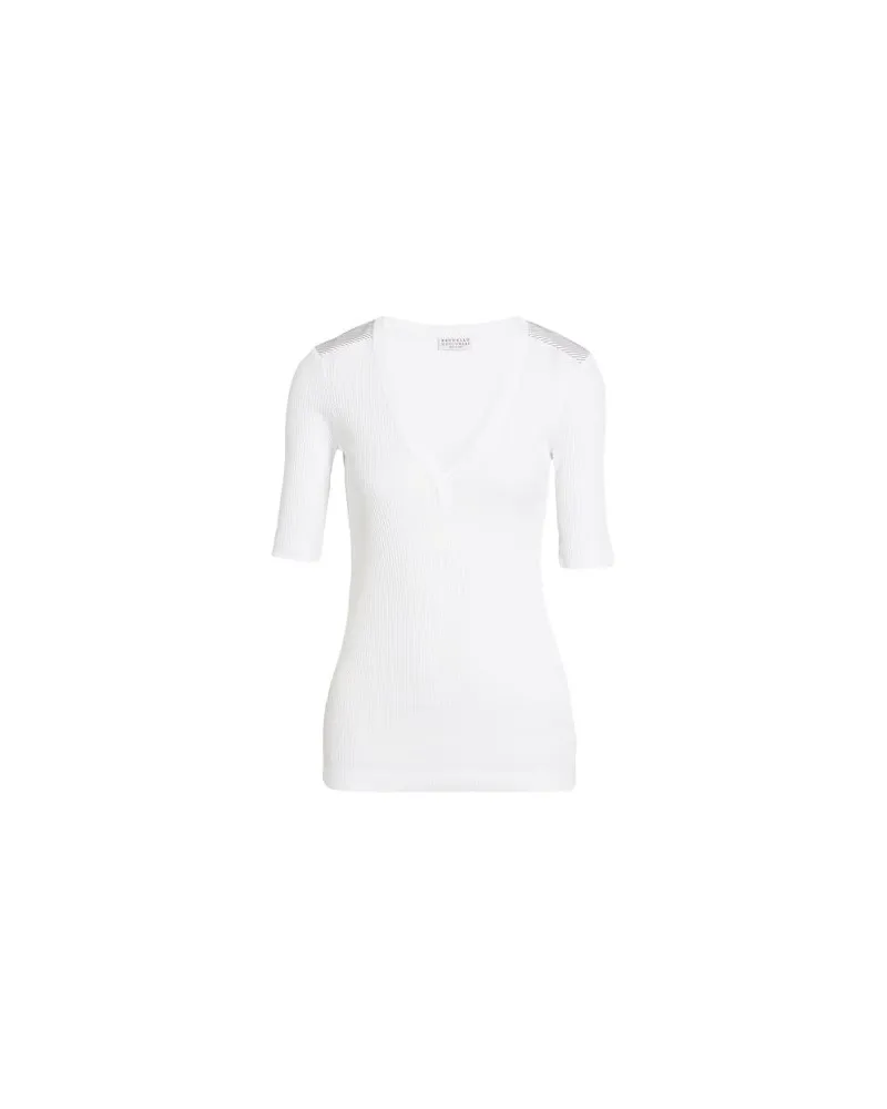 Brunello Cucinelli TOPS - T-shirtsauf YOOX.COM Weiß