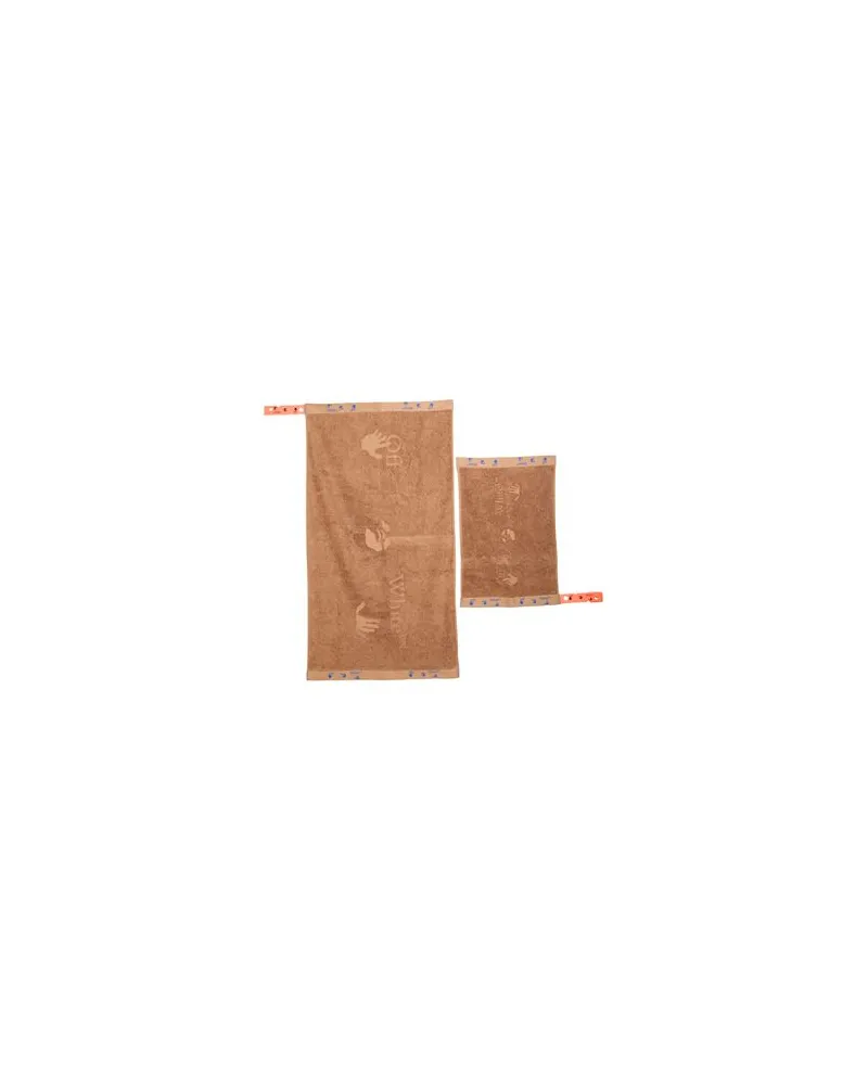 OFF-WHITE BADEZIMMER - Bade- & Handtücher aus Frotteeauf YOOX.COM Kamel