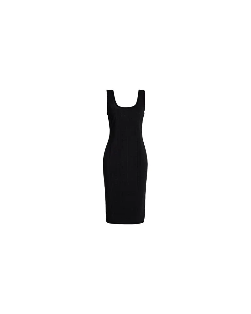 Versace Jeans KLEIDER - Midi-Kleiderauf YOOX.COM Schwarz