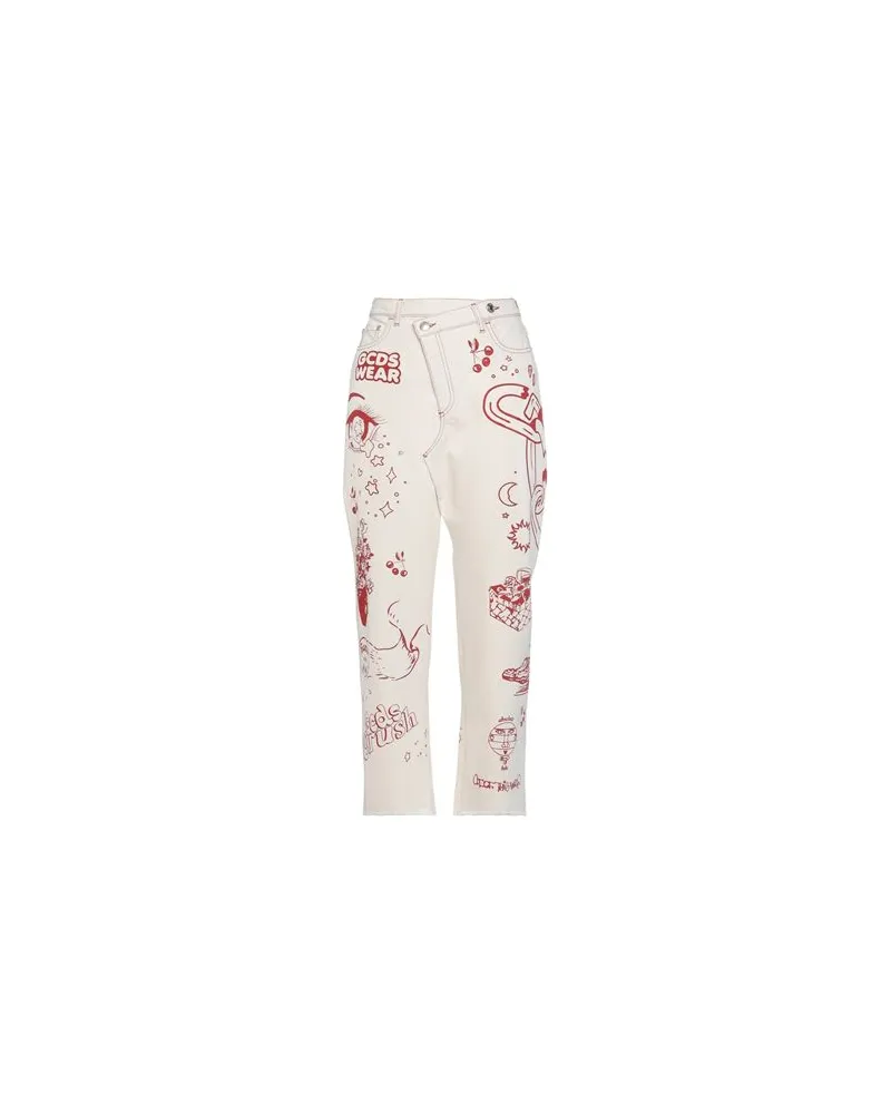 GCDS HOSEN & RÖCKE - Jeanshosenauf YOOX.COM Beige