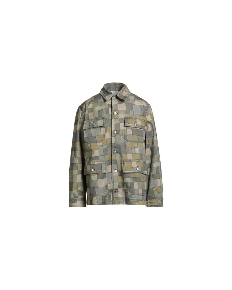Kitsuné JACKEN & MÄNTEL - Jeansjacken/Mäntelauf YOOX.COM Militärgrün