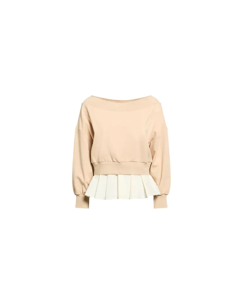 Twin-Set TOPS - Sweatshirtsauf YOOX.COM Sand