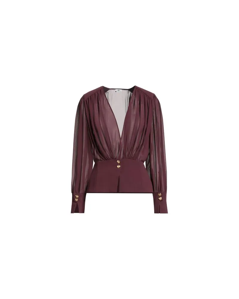 Elisabetta Franchi TOPS - Hemdenauf YOOX.COM Pflaume