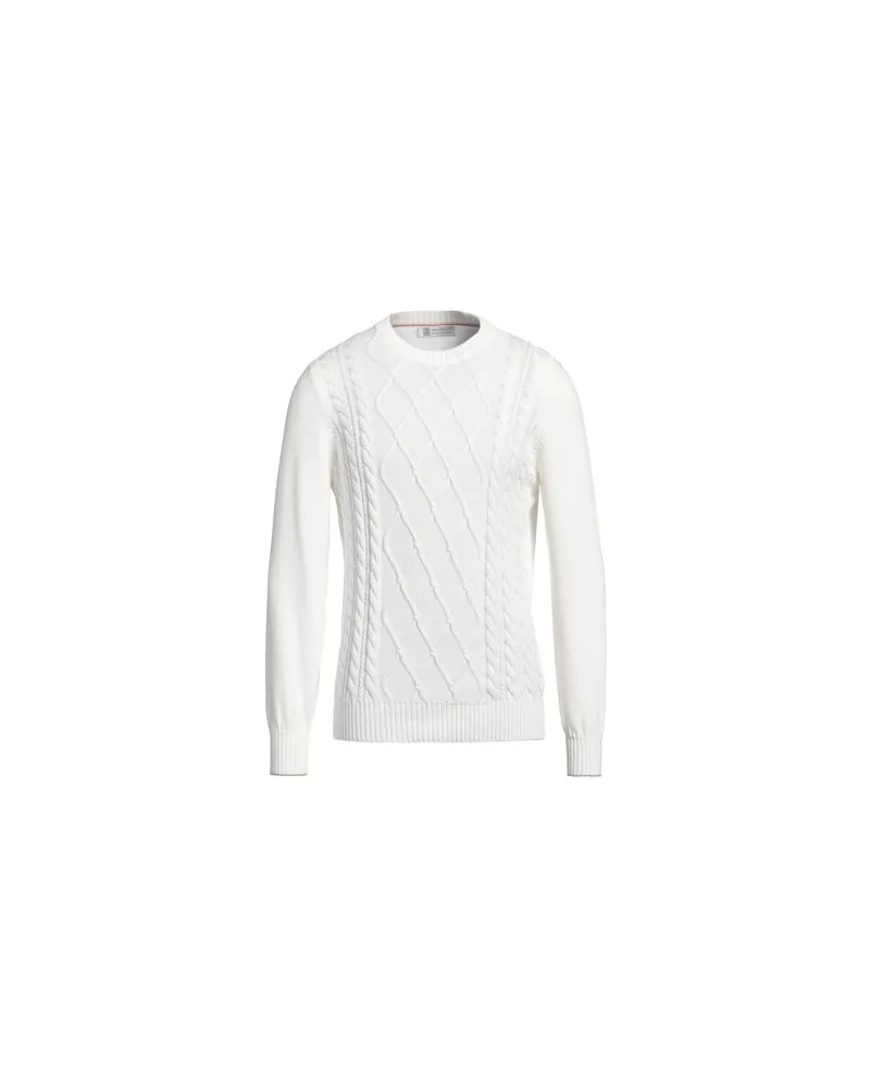 Brunello Cucinelli STRICKWAREN - Pulloverauf YOOX.COM Weiß