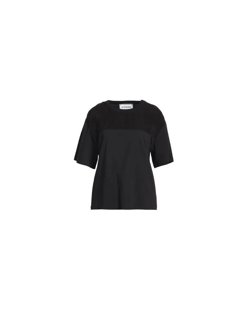 Iceberg T-SHIRT JERSEY  - TOPS - T-shirtsauf YOOX.COM Schwarz
