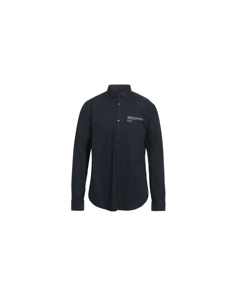 Armani Exchange TOPS - Hemdenauf YOOX.COM Nachtblau