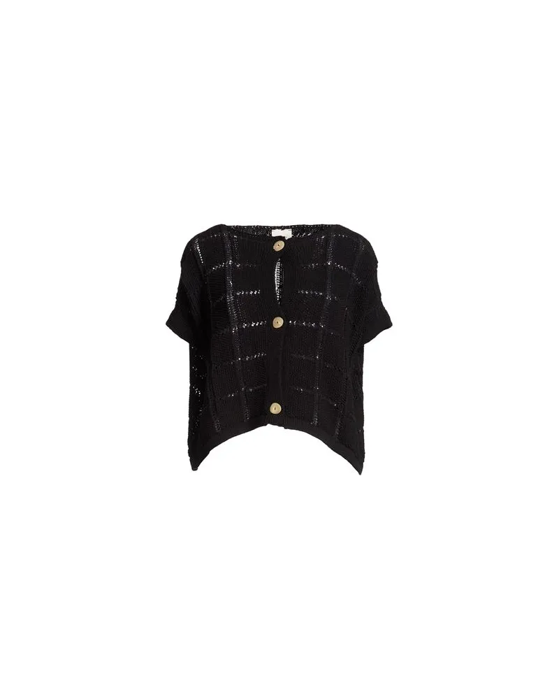 ALYSI CRÈME - STRICKWAREN - Strickjackenauf YOOX.COM Schwarz