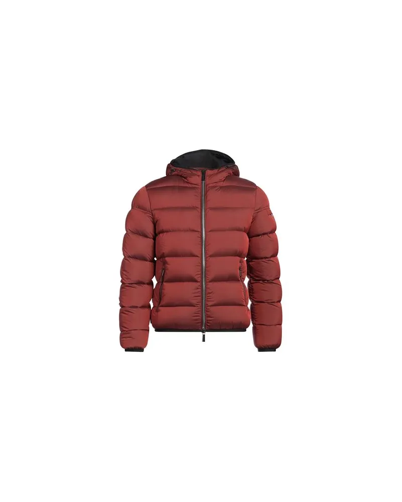 MOORER JACKEN & MÄNTEL - Pufferjacken & Daunenjackenauf YOOX.COM Ziegelrot