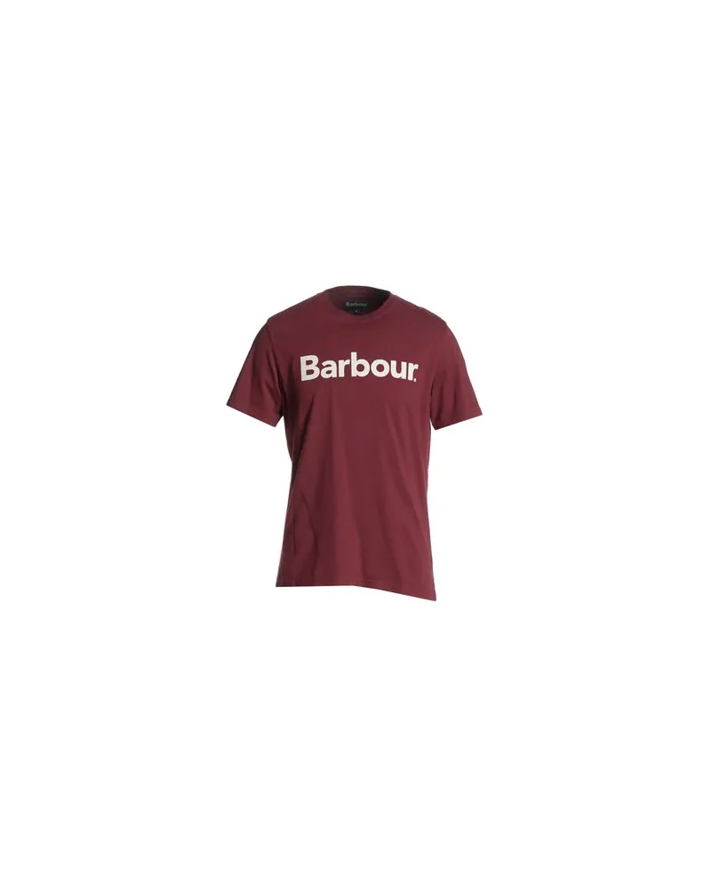 Barbour Logo Tee  - TOPS - T-shirtsauf YOOX.COM Bordeaux