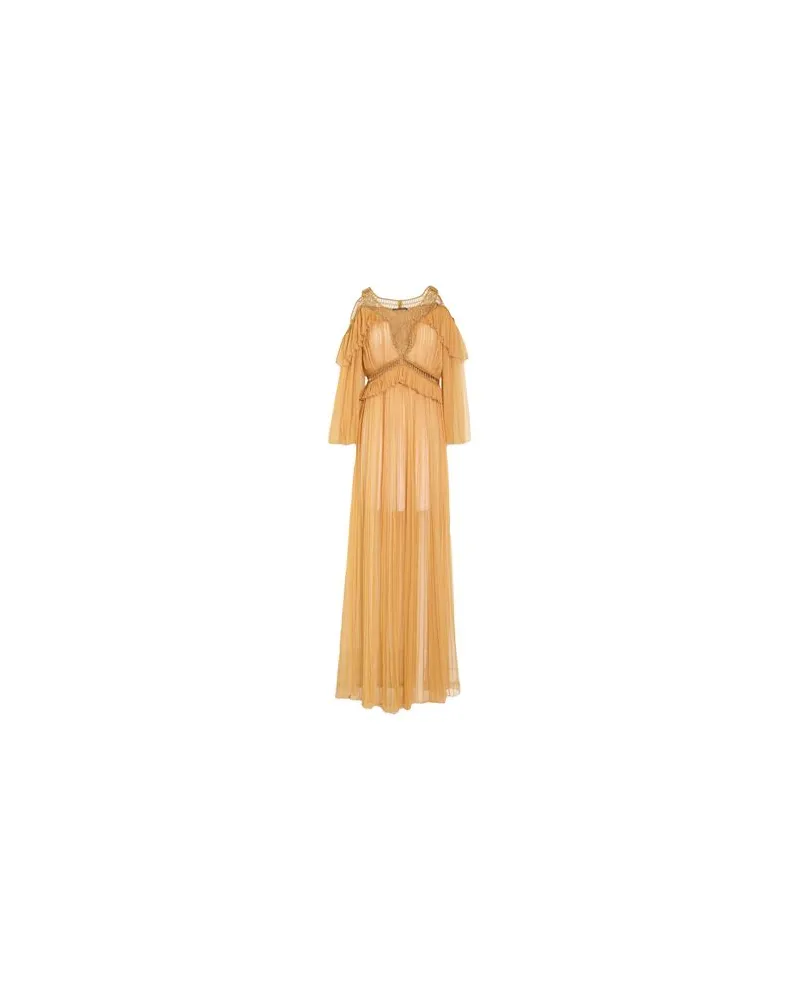 Alberta Ferretti KLEIDER - Maxi-Kleiderauf YOOX.COM Senf