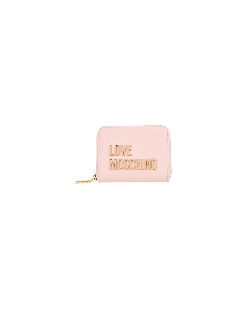 Moschino Kleinlederwaren - Brieftaschenauf YOOX.COM Hellrosa