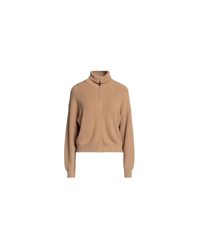VICOLO STRICKWAREN - Strickjackenauf YOOX.COM Kamel