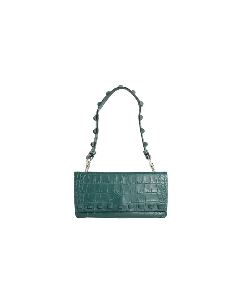 Borbonese TASCHEN - Schultertaschenauf YOOX.COM Dunkelgrün