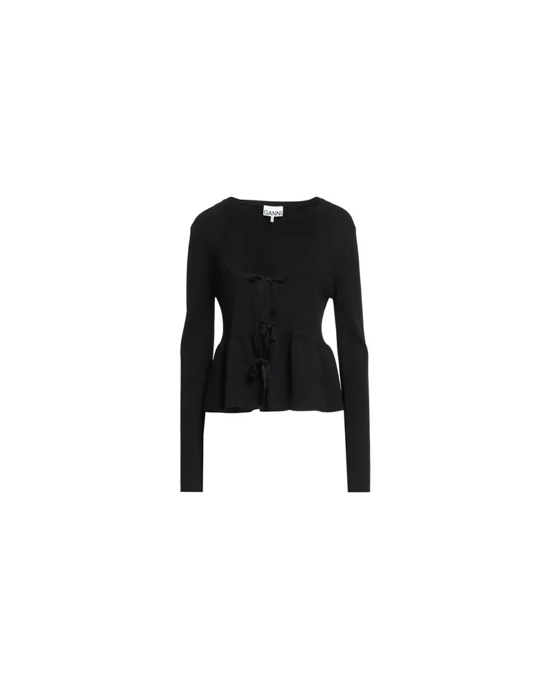 Ganni STRICKWAREN - Strickjackenauf YOOX.COM Schwarz