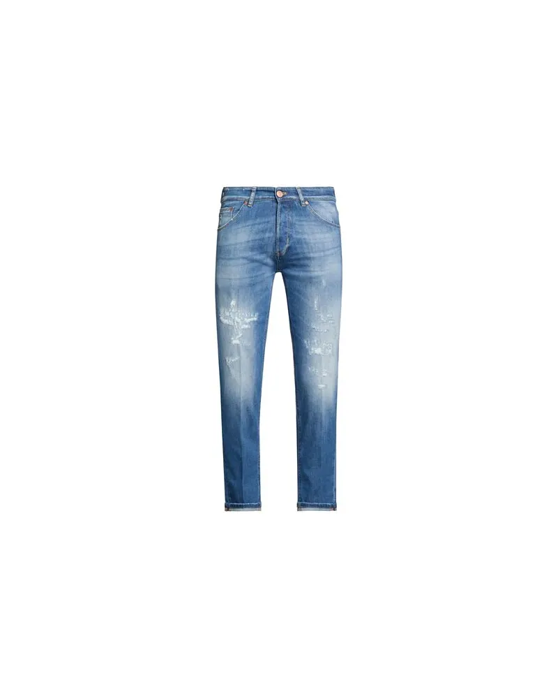 PT TORINO HOSEN & RÖCKE - Jeanshosenauf YOOX.COM Blau