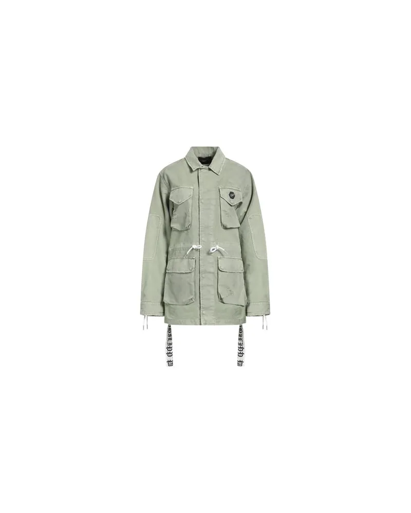 Philipp Plein JACKEN & MÄNTEL - Jeansjacken/Mäntelauf YOOX.COM Salbeigrün