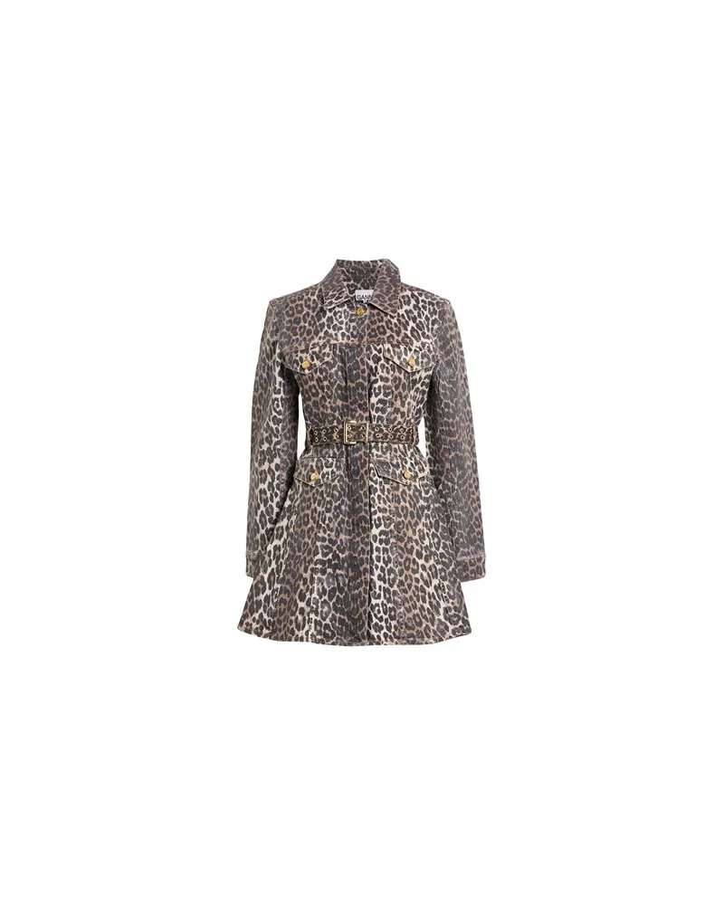 Ganni KLEIDER - Mini-Kleiderauf YOOX.COM Beige