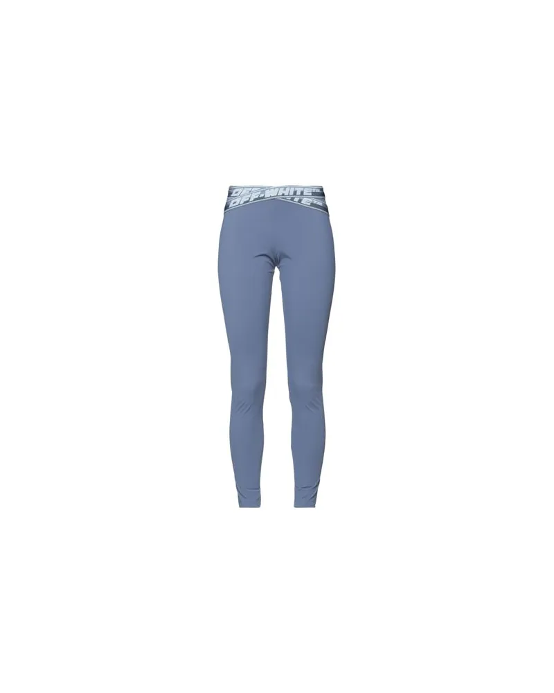OFF-WHITE HOSEN & RÖCKE - Leggingsauf YOOX.COM Taubenblau