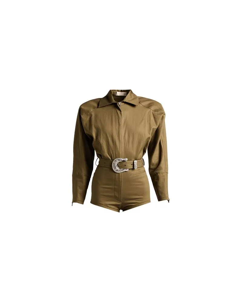 Alexandre Vauthier OVERALLS - Playsuitsauf YOOX.COM Militärgrün