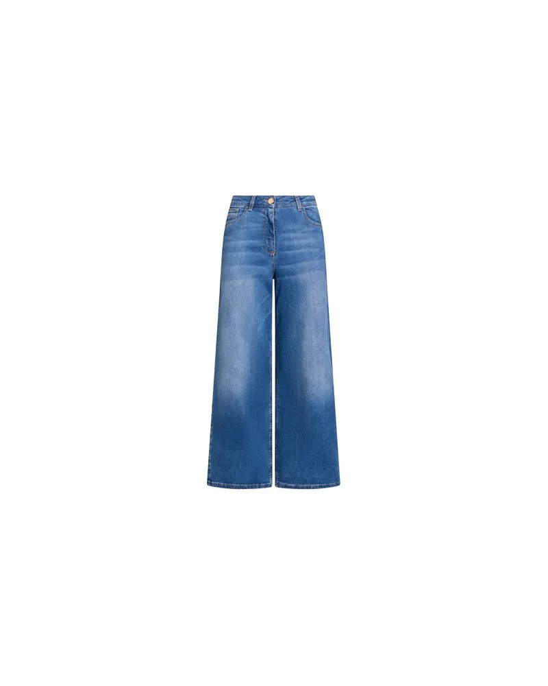 Elisabetta Franchi HOSEN & RÖCKE - Jeanshosenauf YOOX.COM Blau