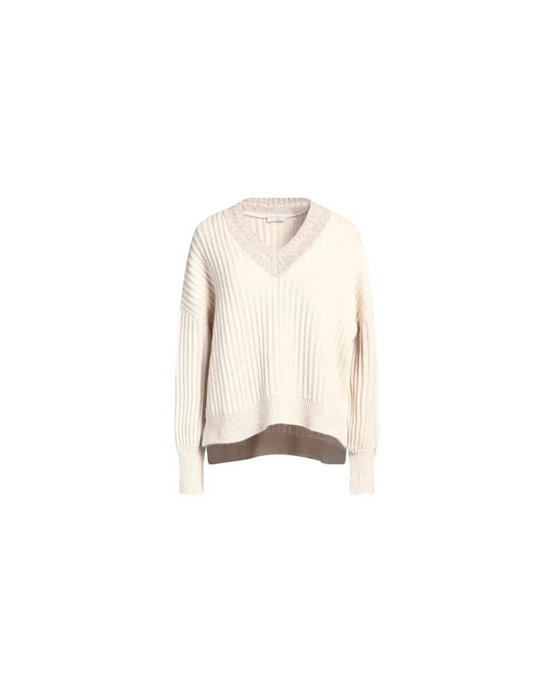 Brunello Cucinelli STRICKWAREN - Pulloverauf YOOX.COM Beige